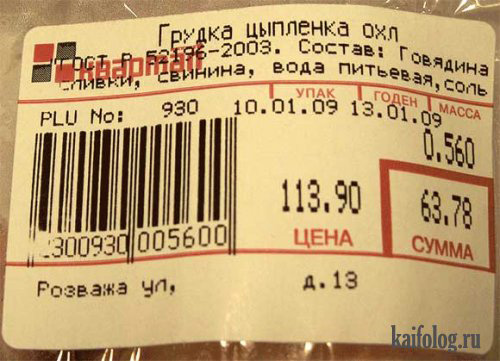 Грудка цыпленка. Состав: говядина, свинина, сливки...